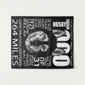 Togo Siberian Husky Cool Husky Dog Face Wandkleed (Voorkant (horizontaal))