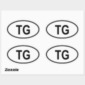 Togo "TG" Ovale Sticker (Vel)