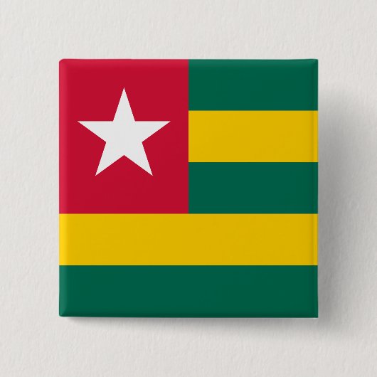 Togo Vierkante Button 5,1 Cm (Voorkant)