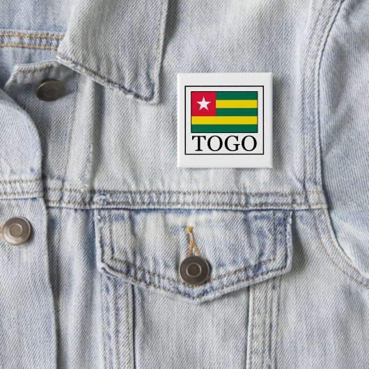Togo Vierkante Button 5,1 Cm (In situ)