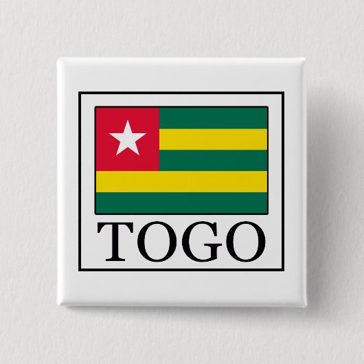 Togo Vierkante Button 5,1 Cm (Voorkant)