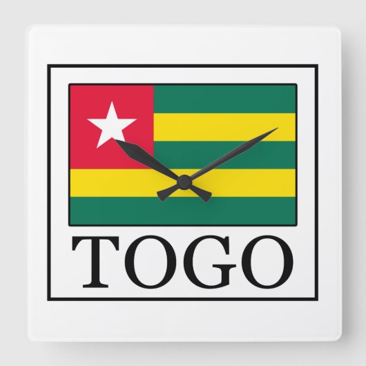 Togo Vierkante Klok (Voorkant)