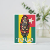 Togo Vintage Reizen Briefkaart (Staand voorkant)