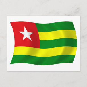 Togo Vlag Ansichtkaart Briefkaart