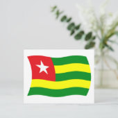 Togo Vlag Ansichtkaart Briefkaart (Staand voorkant)