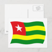 Togo Vlag Ansichtkaart Briefkaart (Voorkant / Achterkant)