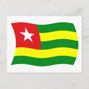 Togo Vlag Ansichtkaart Briefkaart