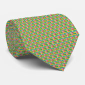 Togo Vlag Baksteenpatroon Stropdas (Opgerold)