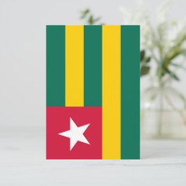 Togo vlag bedankkaart