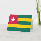 Togo-vlag Bedankkaart (Achterkant)