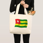 Togo Vlag Boodschappentas Grote Tote Bag (Voorkant (product))