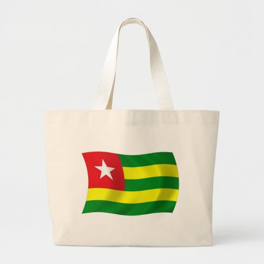 Togo Vlag Boodschappentas Grote Tote Bag (Voorkant)