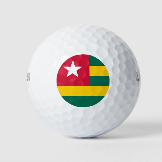 Togo-vlag Golfballen (Voorkant)