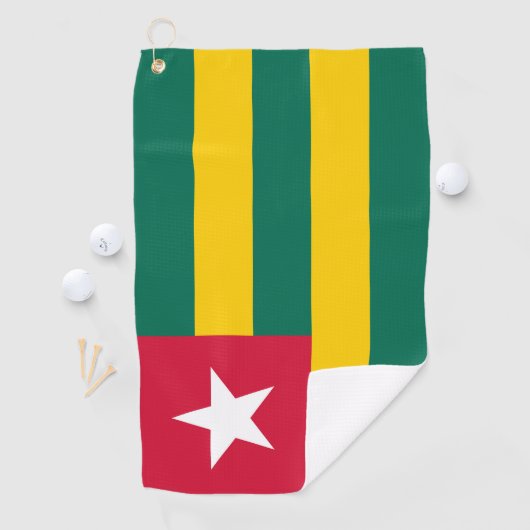 Togo vlag golfhanddoek (Insitu)