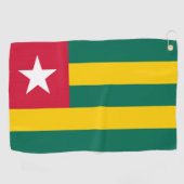 Togo vlag golfhanddoek (Horizontaal)