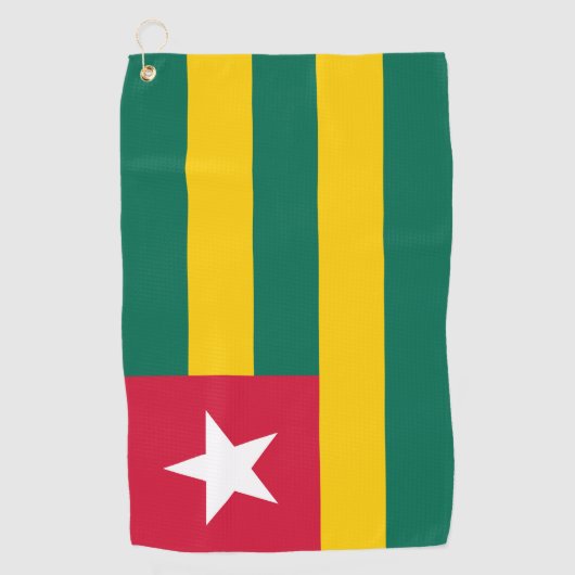Togo vlag golfhanddoek (Voorkant)