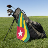 Togo vlag golfhanddoek (Groen)