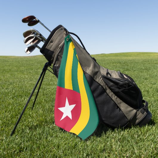 Togo vlag golfhanddoek (Groen)
