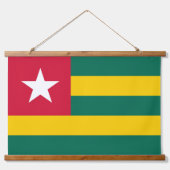 Togo vlag hangend wandkleed (Voorkant)