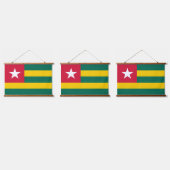 Togo vlag hangend wandkleed (Driedubbel)