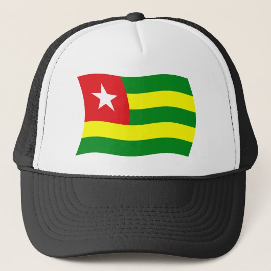 Togo Vlag Hoed Trucker Pet (Voorkant)