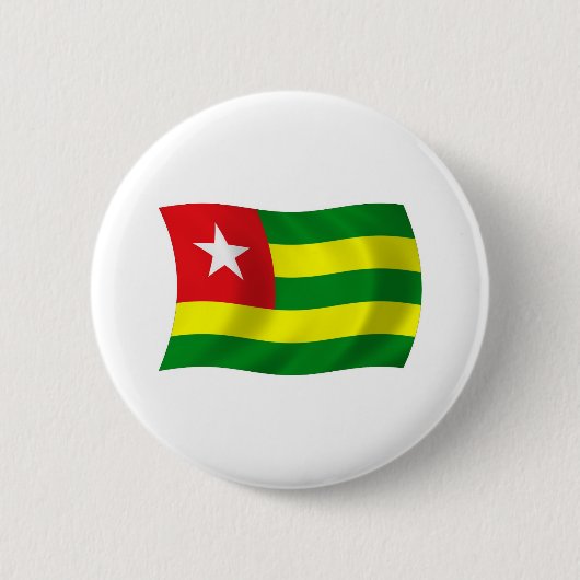 Togo Vlag Knop Ronde Button 5,7 Cm (Voorkant)