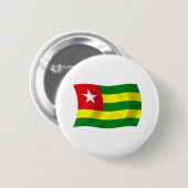 Togo Vlag Knop Ronde Button 5,7 Cm (Voorkant /achterkant)