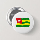 Togo Vlag Knop Ronde Button 5,7 Cm (Voorkant /achterkant)