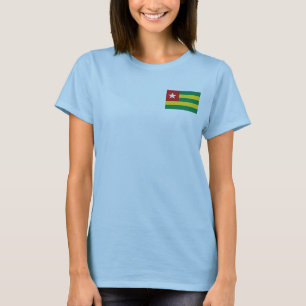 Togo Vlag + Landkaart T-Shirt