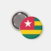 Togo vlag magneet (Voorkant / Achterkant)