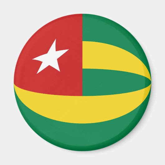 Togo Vlag magneet (Voorkant)