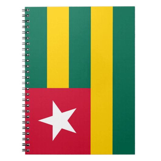 Togo-vlag Notitieboek (Voorkant)