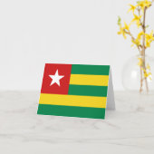 Togo Vlag Notitiekaart (Gele Bloem)