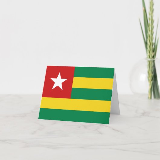 Togo Vlag Notitiekaart (Voorkant)