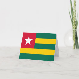 Togo vlag notitiekaartje