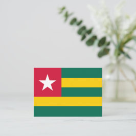 Togo vlag notitiekaartje