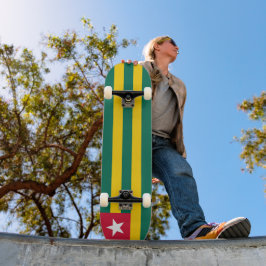 Togo vlag persoonlijk skateboard