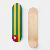 Togo vlag persoonlijk skateboard (Voorkant)
