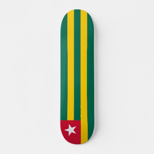 Togo vlag persoonlijk skateboard (Voorkant)