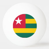 Togo vlag pingpongbal (Voorkant)