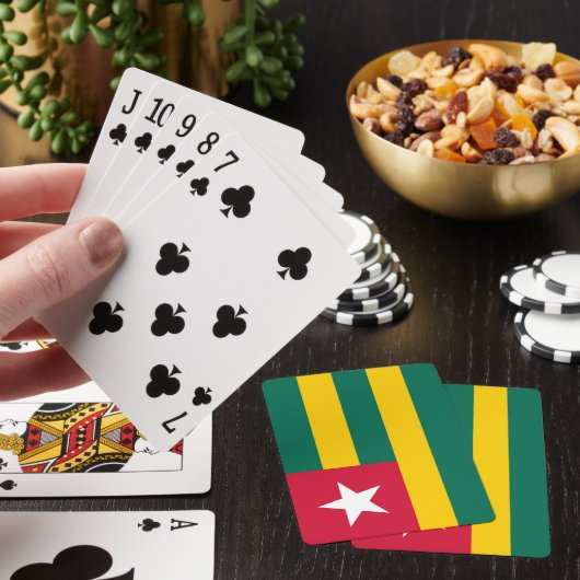 Togo vlag pokerkaarten (Insitu)
