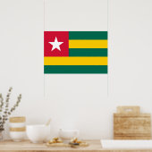 Togo-vlag Poster (Keuken)