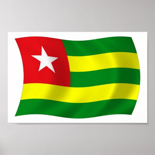 Togo Vlag Poster Print (Voorkant)
