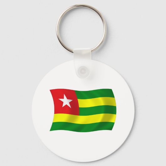 Togo Vlag Sleutelhanger (Voorkant)