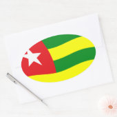 Togo Vlag Sticker (Envelop)