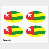 Togo Vlag Sticker (Vel)