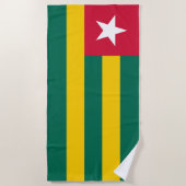 Togo vlag strandlaken (Voorkant)