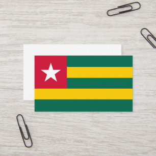 Togo vlag visitekaartje