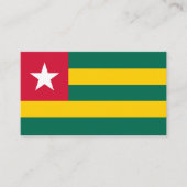 Togo vlag visitekaartje (Voorkant)