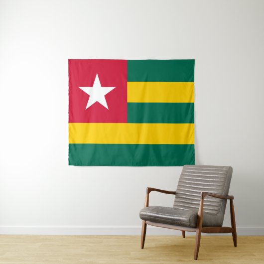 Togo vlag wandkleed (In Situ (horizontaal))